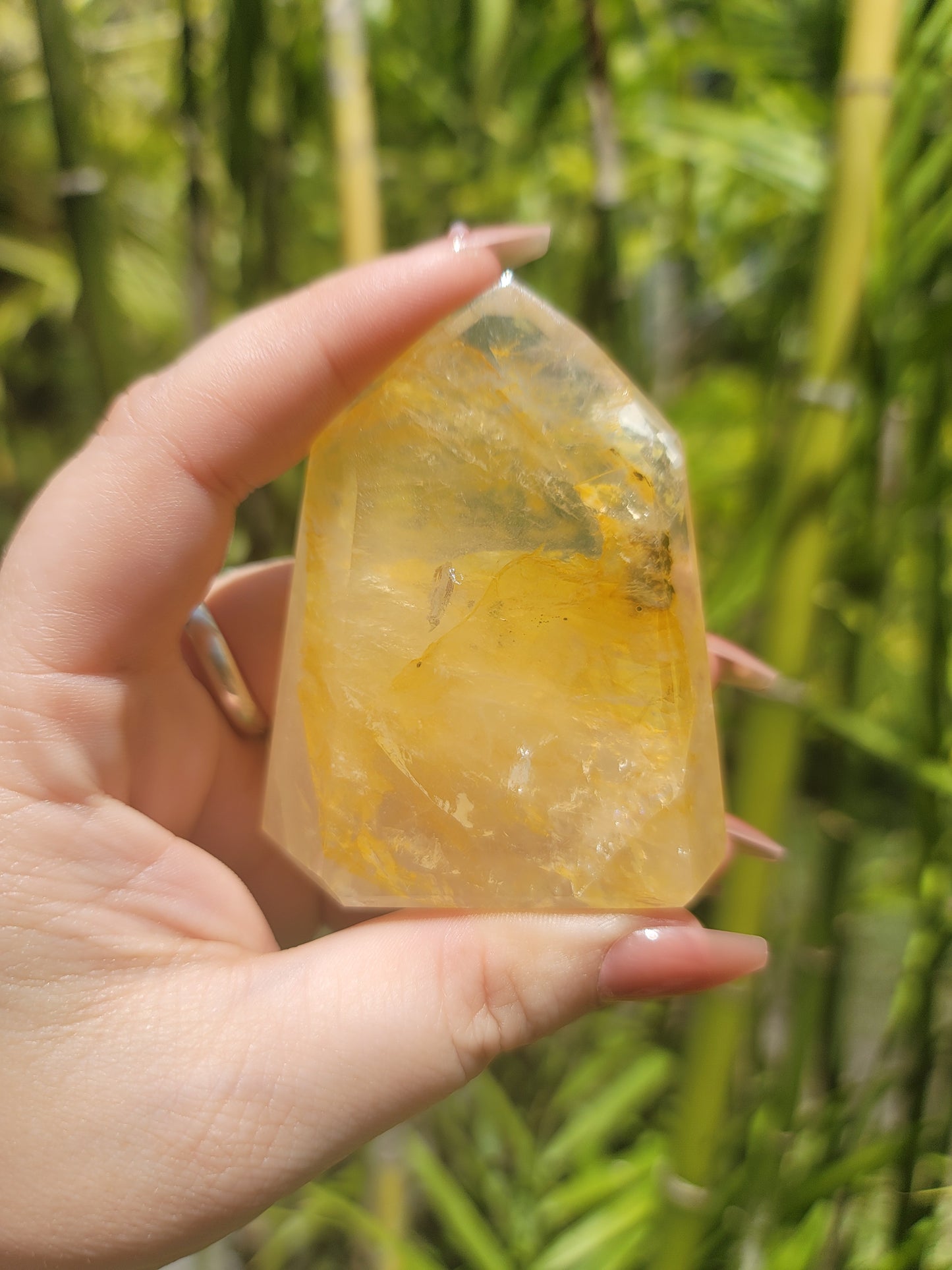 (E) High Quality Girasol Golden Healer Iron Included Tower from Brazil