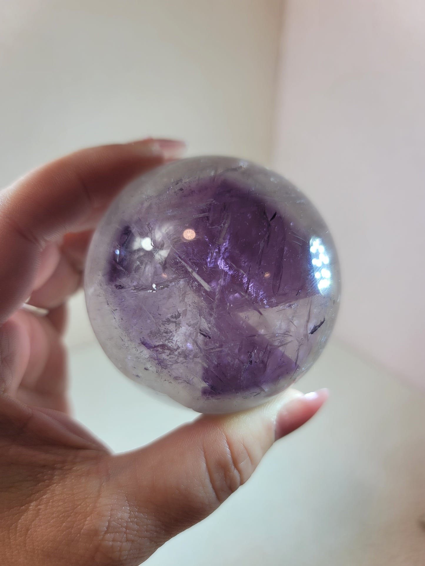 Spectacular High Quality Phantom Amethyst Sphere with Full Phantom from Brazil