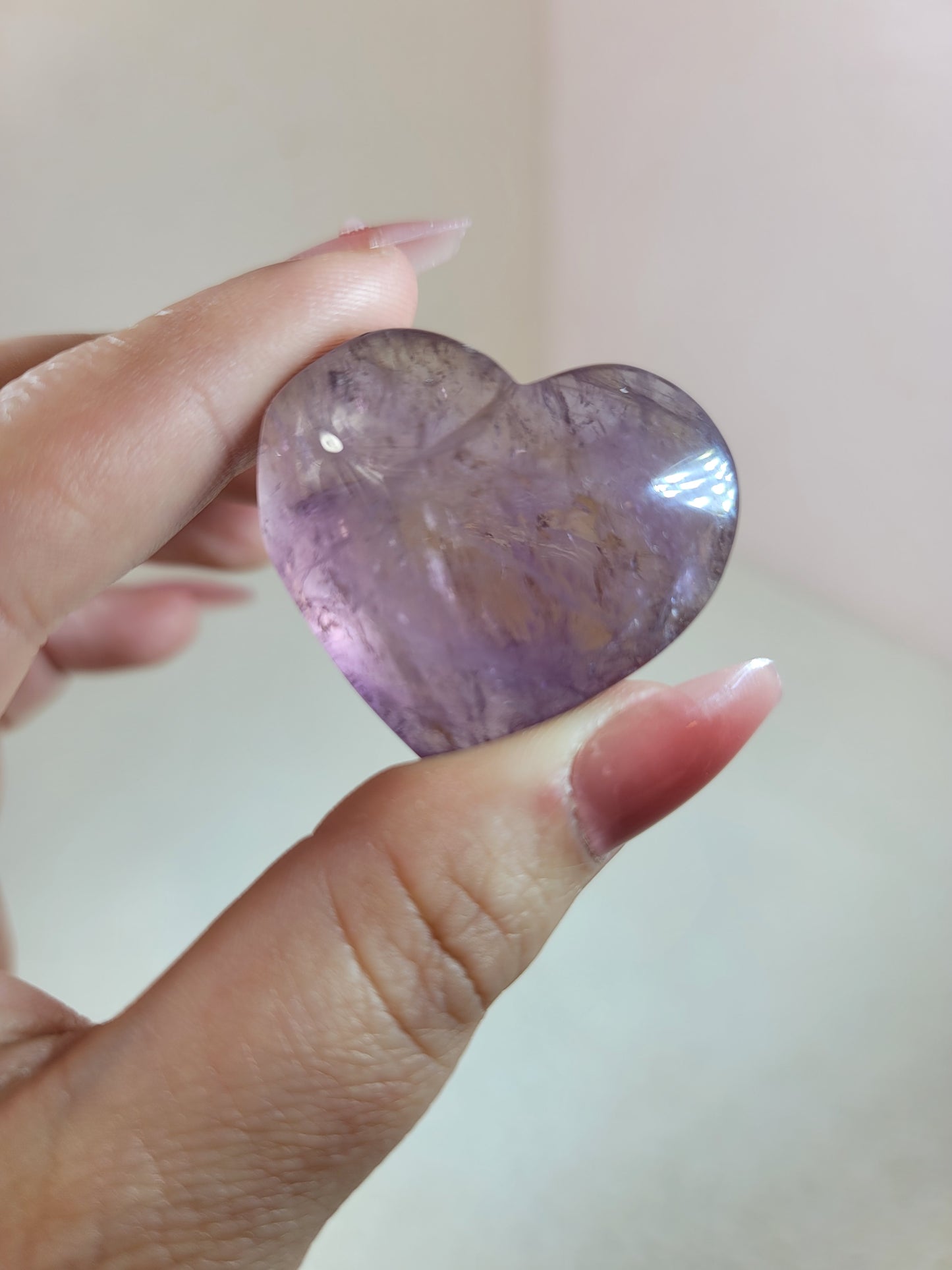 High Quality Ametrine Puffy Pocket Heart