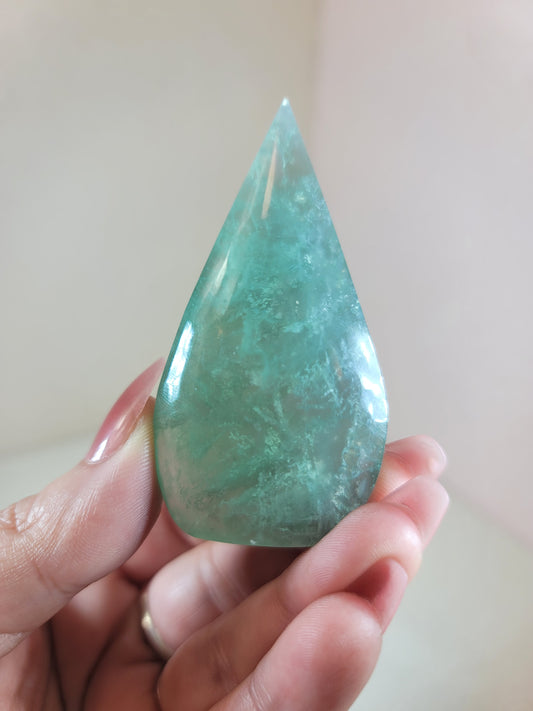 (F) Smooth Green Fluorite Flame