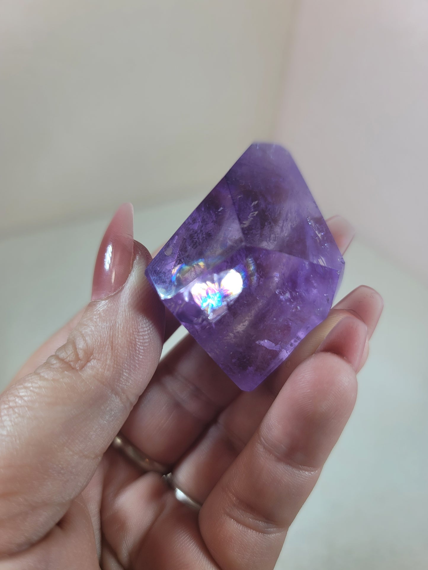 (C) High Quality Faceted Amethyst from Brazil