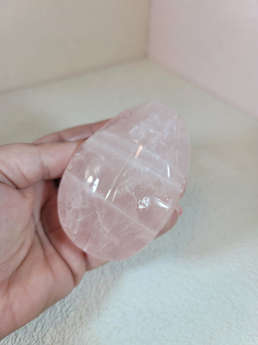 (B) Pretty Pink Rose Quartz Scarab