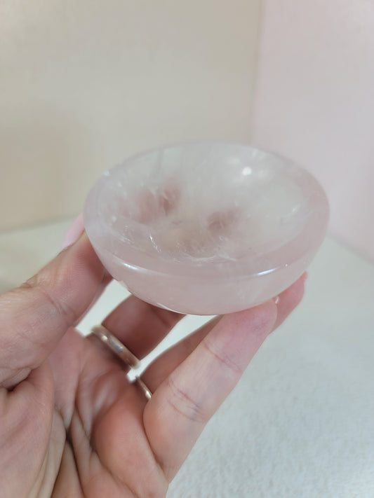 (B) High Quality Rose Quartz Bowl