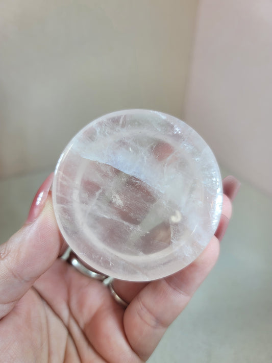 (A) High Quality Rose Quartz Dish Bowl