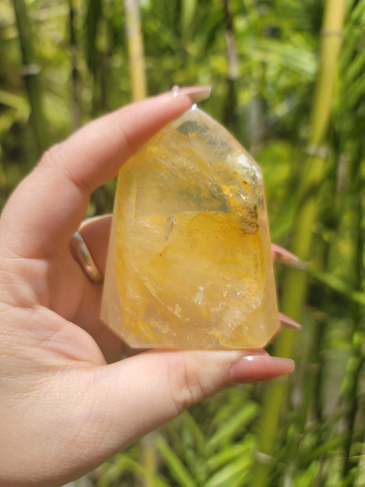 (E) High Quality Girasol Golden Healer Iron Included Tower from Brazil