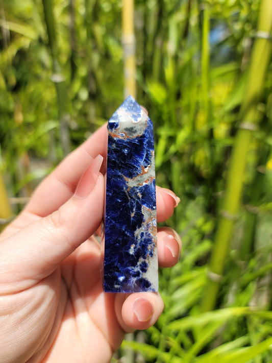 (B) High Quality Sodalite Obelisks from Brazil