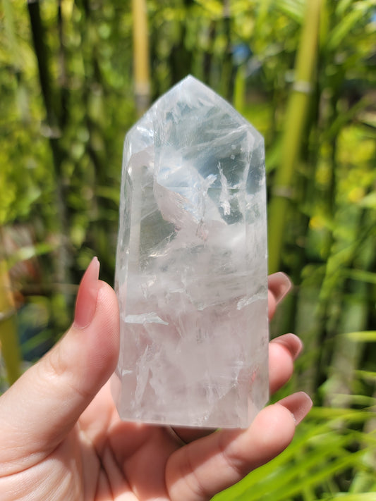 (G) High Quality Girasol Quartz Tower from Brazil