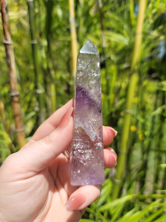 (G) High Quality Phantom Amethyst Obelisks from Brazil