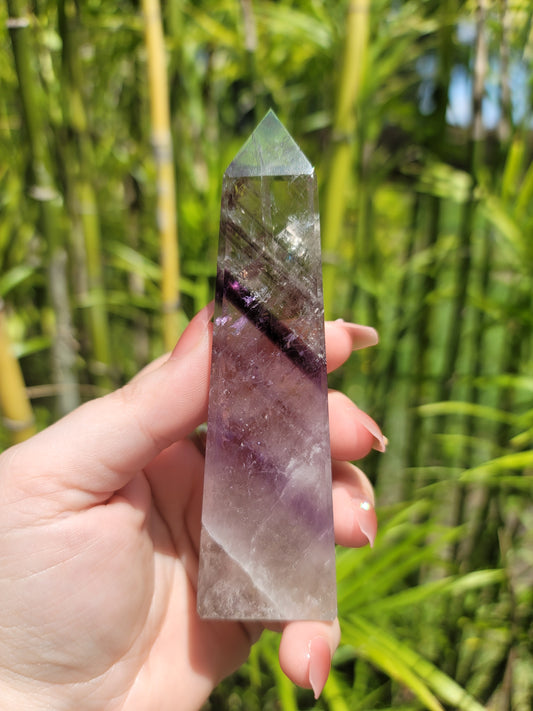 (B) High Quality Phantom Amethyst Obelisks from Brazil