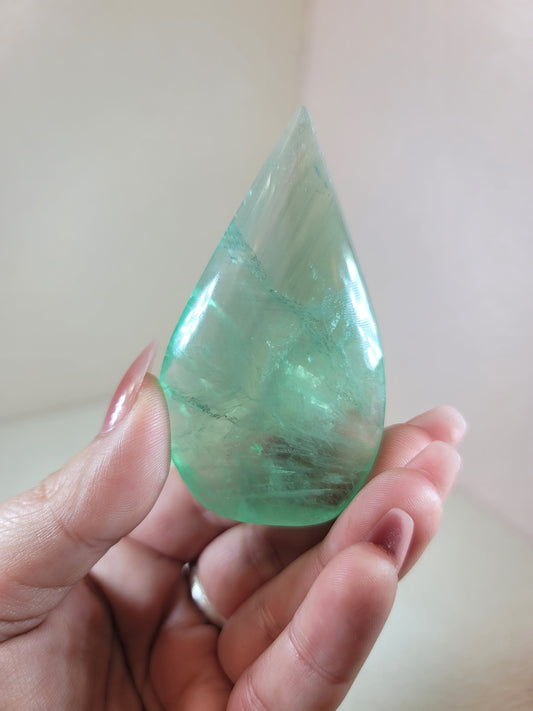 (E) Smooth Green Fluorite Flame