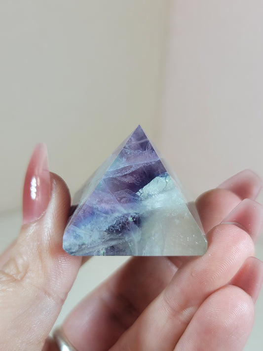 (A) High Quality Candy Fluorite Pyramid