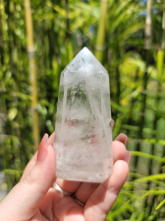 (H) High Quality Girasol Quartz Tower from Brazil