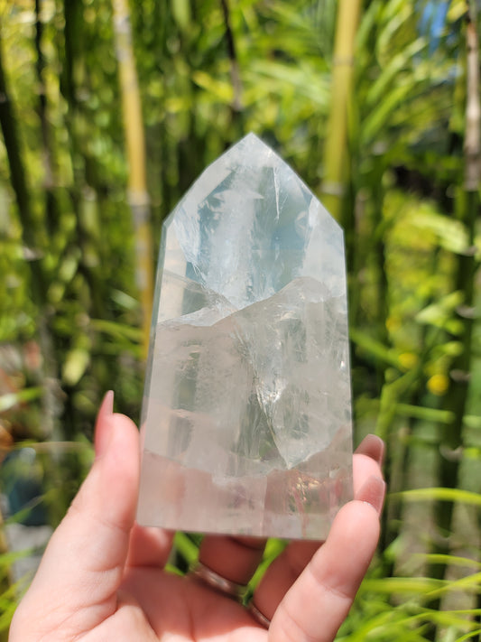 (E) High Quality Girasol Quartz Tower from Brazil