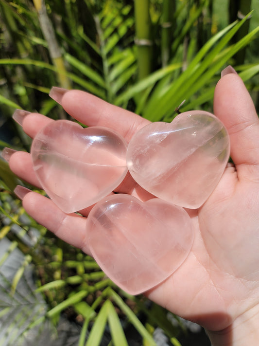 High Quality Rose Quartz Pocket Heart