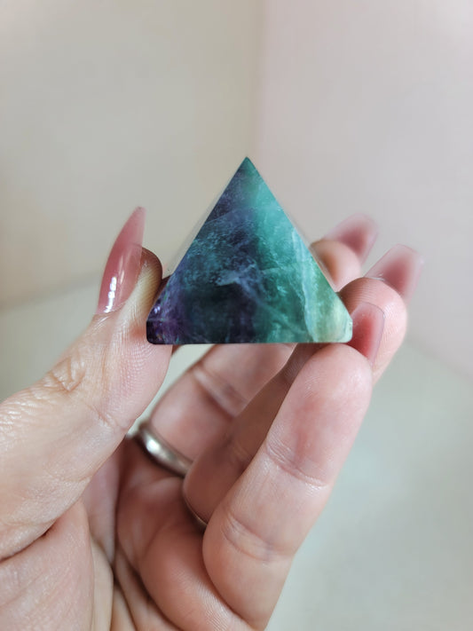 (F) High Quality Candy Fluorite Pyramid