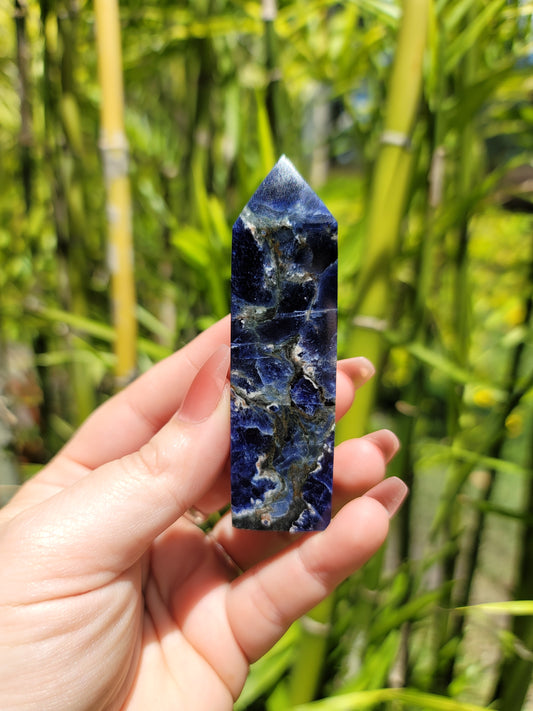 (A) High Quality Sodalite Obelisks from Brazil