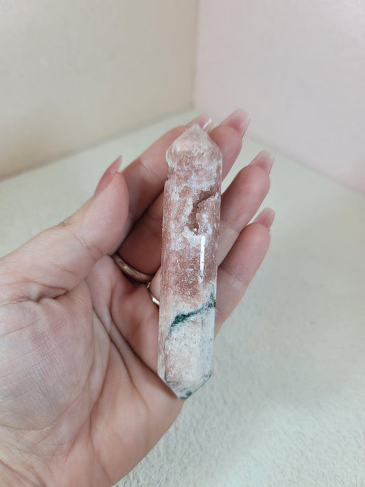 (A) Pink Amethyst Double Termination DT