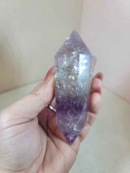 High Quality Phantom Amethyst Vogel Inspired Double Termination DT from Brazil