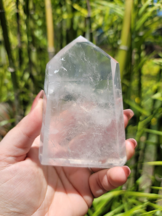 (D) High Quality Girasol Quartz Tower from Brazil