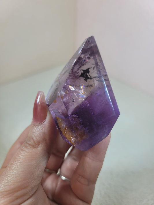 (A) High Quality Faceted Amethyst from Brazil