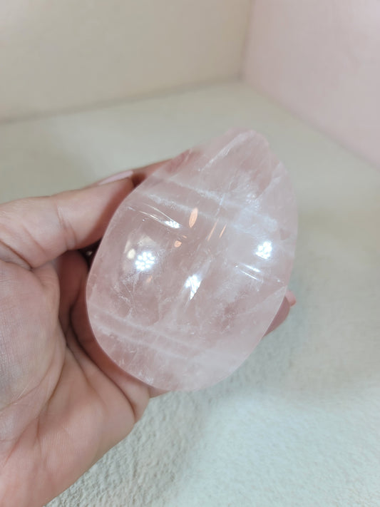 (A) Pretty Pink Rose Quartz Scarab